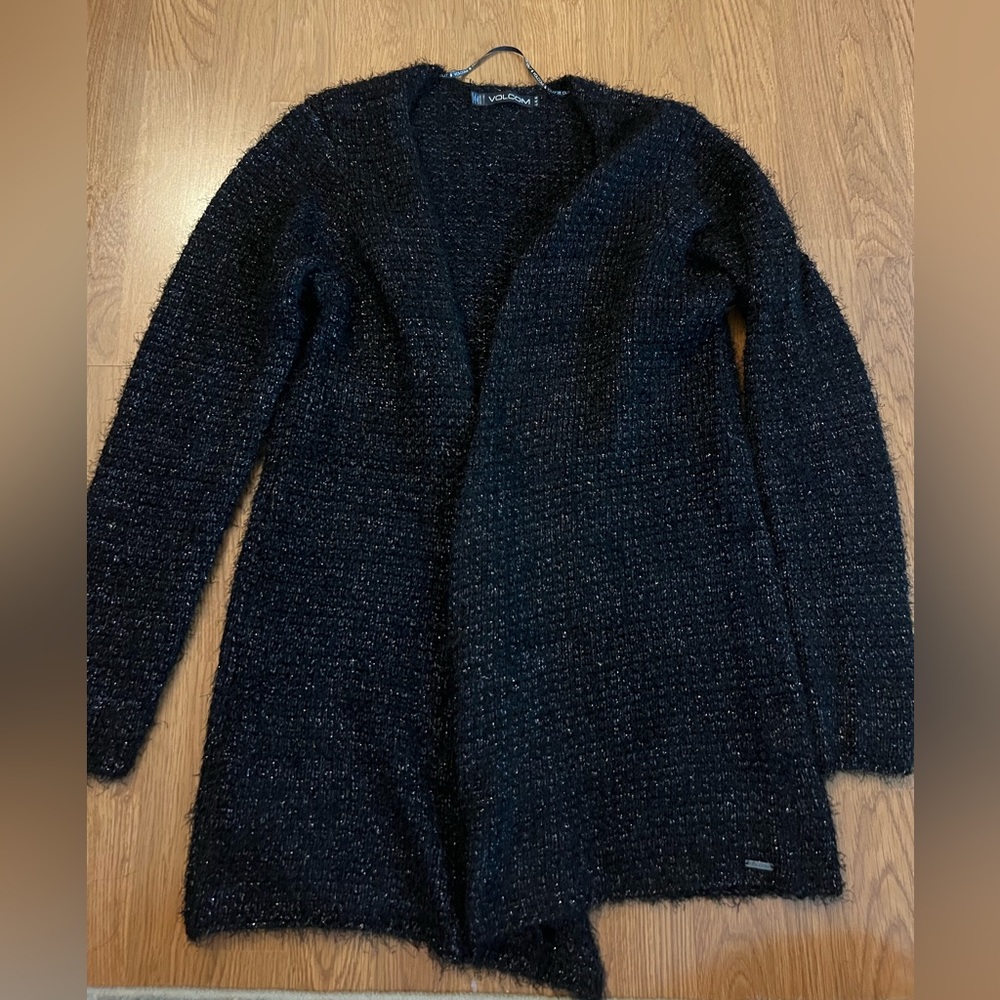 Volcom Chunky Knit Open Cardigan